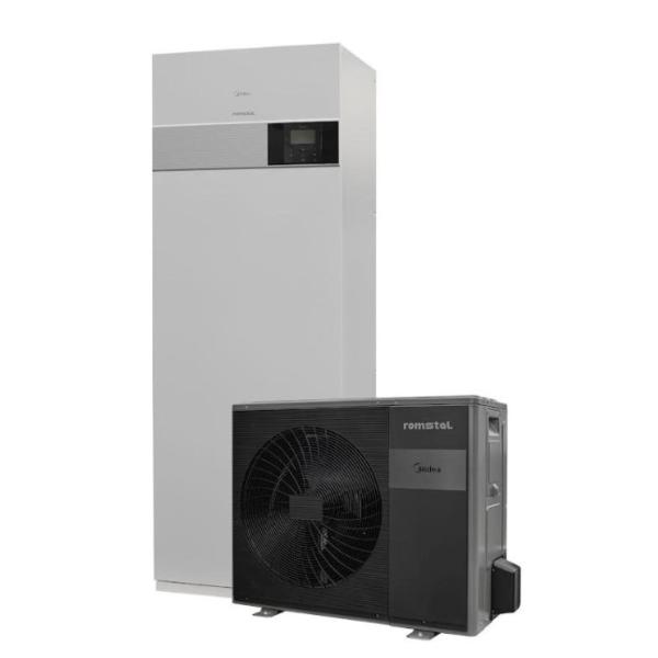 Термопомпа Midea M-Thermal Arctic R32 MHA-V6W/D2N8-B2 + HBT-A100/190CD30GN8-B2 + бойлер 190 л – 6 kW, монофазна