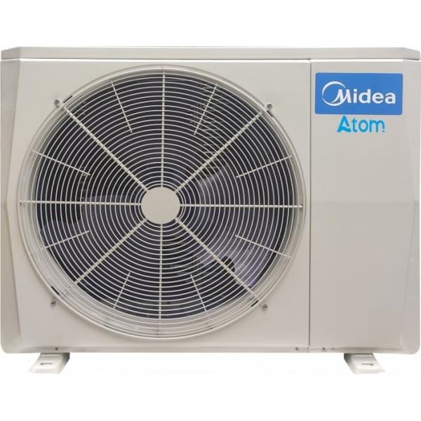 Термопомпа Midea ATOM T MDV-V160WHN8(At) + SMKT-D160/240CGN8(At) + бойлер 240 л – 15,5 kW, монофазна