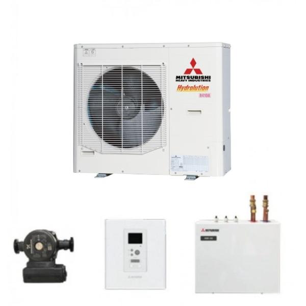 Термопомпа Mitsubishi Heavy Hydrolution HSB100-W + FDCW100VNX-A – отопление и охлаждане