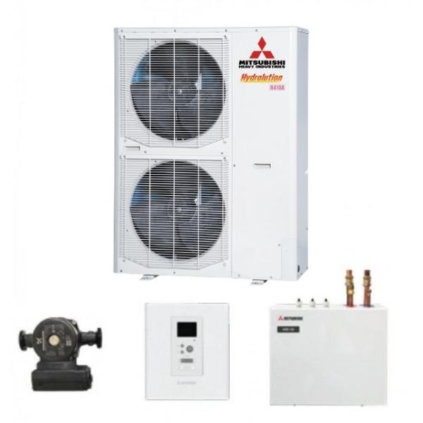 Термопомпа Mitsubishi Heavy Hydrolution HSB140 + FDCW140VNX-A – отопление и охлаждане